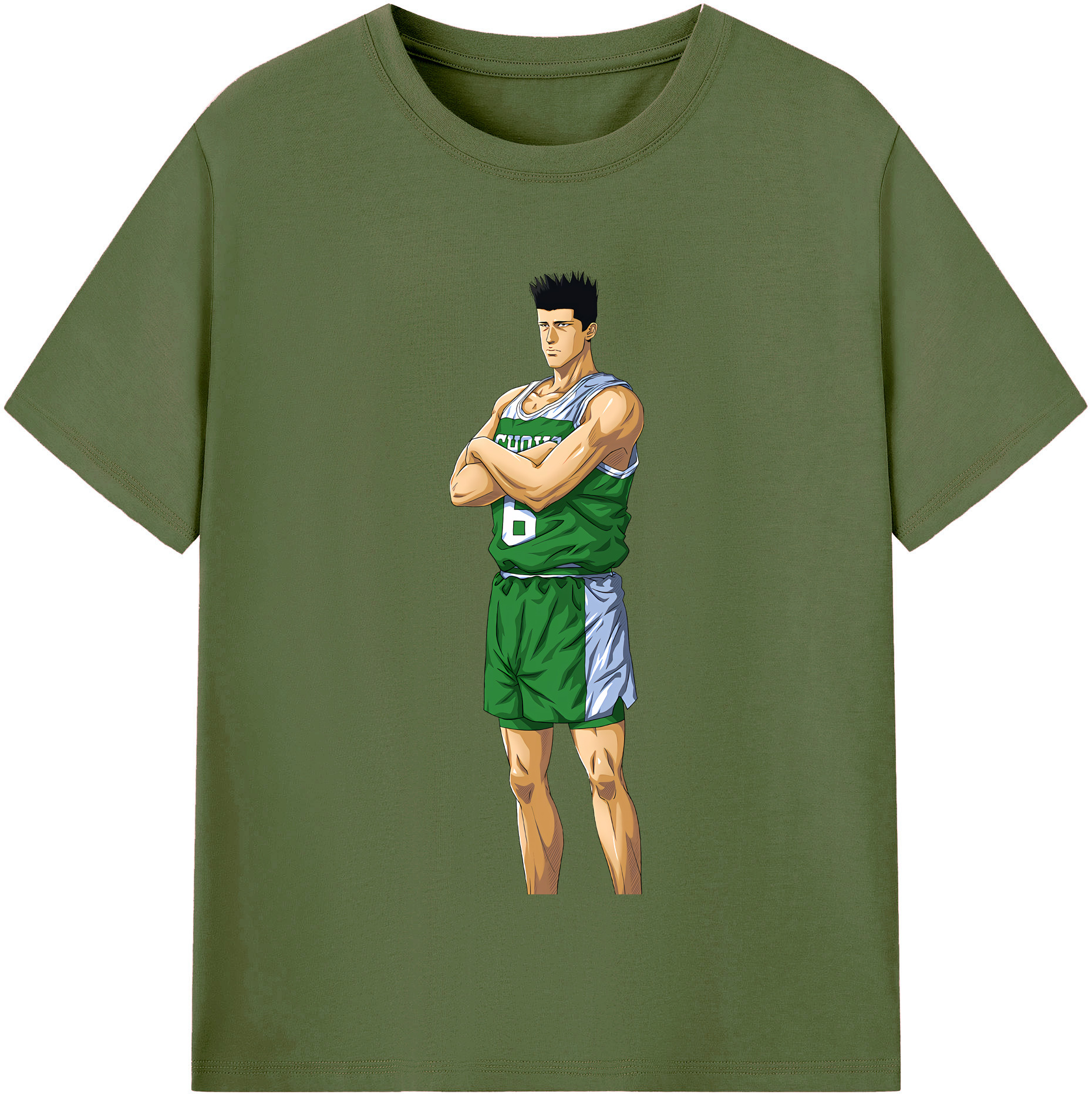 SLAM DUNK／スラムダンク 綿100％半袖Tシャツ（フロントプリント）